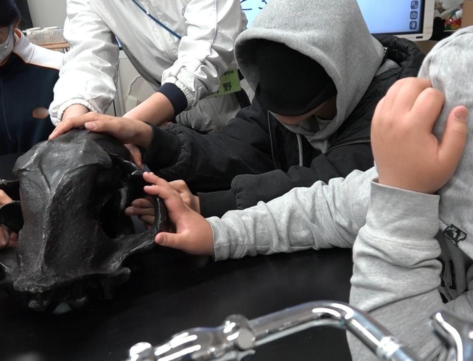 目隠しで触る